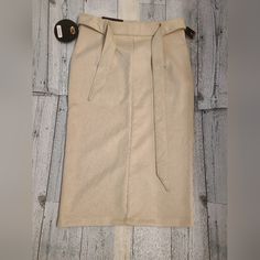 One 5 One Faux Suede Belted Midi Skirt, Size S Snakeskin Pattern Cream Color Waist- 14" Length- 26" Elegant Mini Skirt With Belt Loops For Fall, Elegant Fall Mini Skirt With Belt Loops, Chic High Waist Belted Skirt, Fitted Solid Skirt With Belt Loops, Elegant Spring Skirt With Belt Loops, Winter Fitted Belted Skirt, Chic Beige Skirt With Belt Loops, Elegant Beige Skirt With Belt Loops, Elegant Belted Mini Skirt