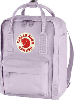 A mini version of the popular Kanken pack  which was originally released as a backpack for Swedish schoolkids  the Fjallraven Kanken Mini pack is a casual carryall for little ones and adults alike. Kanken Sling Bag, Kanken Sling, Mochila Kanken, Fjall Raven, Popular Backpacks, Sky E, Kanken Mini, Fjällräven Kånken, Pastel Lavender