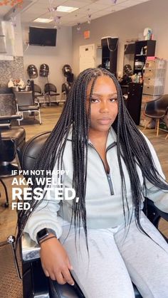 Bethany✨| Boston Braids, Extensions & Natural Hair Care on Instagram: "Self Care with your Stylist cause #HappyStylistHappyLife Smedium Waist Length Knotless Braids in the color 1b #knotless #selfcare #smedium #braids #blackgirl #blackgirl #hair #mentalhealth #chipotle #dunkin #water #food" Knotless Braids Waist Length, Waist Length Knotless Braids, Braids Blackgirl, Brown Girls Makeup, Water Food, Post Partum, Knotless Braids, Brown Girl