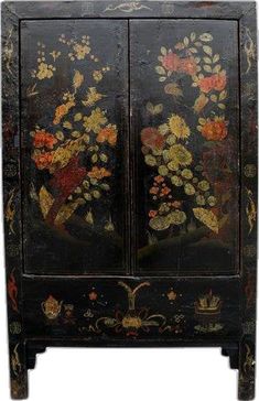 Chinoiserie Cabinet, Asian Cabinet, Chinese Chinoiserie, Painted Armoire, Chinese Cabinet, Painted Cabinet, Painted Cabinets, Mountain City, Chinoiserie Decorating