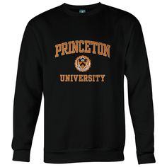 Princeton University Crest Sweatshirt (Black) #princeton #university #tigers #sweatshirt Black Crew Neck Sweatshirt For Campus, Pre-shrunk Black Sweatshirt For Fan Merchandise, Black Pre-shrunk Sweatshirt For Fan Merchandise, Collegiate Black Crew Sweatshirt, Black Collegiate Crew Sweatshirt, Black Collegiate Sweatshirt For Fan Merchandise, Black Crew Sweatshirt For Fan Gear, Black Fan Apparel Sweatshirt With Team Logo, Black Varsity Sweatshirt With Team Logo