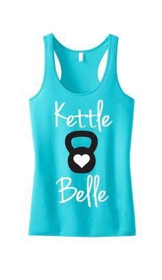 #Cute  Kettle Belle Teal Workout Tank Top Workout by NobullWomanApparel, $24.99 Funny Workout Tanks, Mma Workout, Fitness Tank Top, Gym Attire, Gym Tanks, Workout Attire, Workout Tank Top, Workout Humor, Workout Tanks