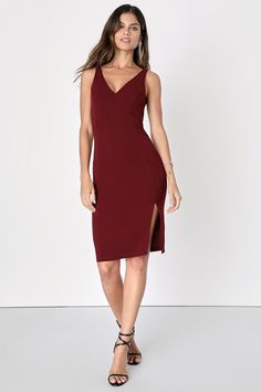 Iconic Moment Plum Purple Bodycon Midi Dress What Is Cocktail Attire, Purple Bodycon, Purple Bodycon Dresses, Cocktail Dress Holiday, Lulus Dresses, Cocktail Attire, Bodycon Skirt, Bodycon Midi Dress, Cup Sizes