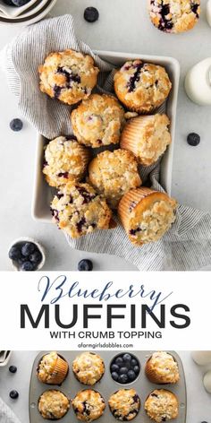 Blueberry Muffins with Crumb Topping - Quick & Easy! Blueberries Sauce, Blueberry Muffins With Crumb Topping, White Grape Juice, Bakery Breakfast, Bread Biscuits, Best Blueberry Muffins, Best Chocolate Chip Cookies Recipe, Lemon Blueberry Bread, Simple Muffin Recipe