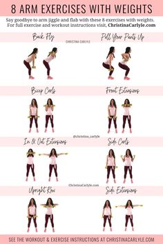 the 8 arm exercises with weights