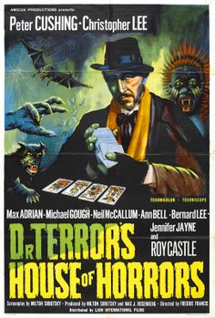 a movie poster for the horror film, dr jero's house of horrors