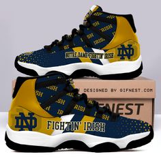 Air Jordan 11, Sneaker Shoes, Jordan 11, Custom Shoes, Hoka Running Shoes, Air Jordan Sneaker, Notre Dame, Mens Tank Tops, Order Now