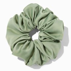 Sage Green Hair, Green Scrunchie, School Suplies, Piercing Kit, Green School, Silk Bonnet, Green Accessories, Hair Accessories Clips, Fashionable Jewelry