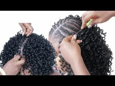 😳 This Took Less Than An Hour / Curly Crochet Hair Styles You Will like To Try Now - YouTube Best Crochet Hair Styles, Lil Looks Crochet Hair, Different Crochet Styles, Crotchet Hairstyles Wavy, Spring Curls Crochet, How To Crochet Your Own Hair, Single Crochet Hairstyle, Afro Hair Braid Styles, Simple Crochet Braids