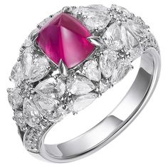 2.12ct sugar tower ruby ring Introducing the Full and Radiant Group Inlay Sugar Tower Ruby Ring. Handcrafted with precision, this ring features a stunning inlay design for that extra touch of elegance. Feel confident and radiant wearing this exquisite piece, perfect for adding a pop of color and sparkle to any outfit. This 2.12ct sugar tower ruby ring is the perfect addition to your jewelry collection. With its radiant shine and full, eye-catching design, it is sure to make a statement. Add a to Inlay Design, Ruby Ring, Cluster Ring, Feel Confident, Color Pop, Jewelry Collection, Ruby, Jewelry Rings, Tower