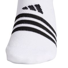 Push through your limits in comfort. These sneaker socks are built with extra ventilation to keep your feet dry and feeling fresh, even during demanding workouts. A reinforced toe and arch compression add durability and support to each step.# Pieces In Set: 6 PairFeatures: Moisture Wicking, Arch Support, Reinforced Toe & Heel, Breathable, Multi-PackShoe Size Range: 5-10Fiber Content: 97% Polyester, 2% Spandex, 1% RubberFabric Description: KnitCare: Machine Wash, Tumble DryCountry of Origin: Impo White Slip-resistant Training Socks, Adidas Breathable White Socks, Adidas White Breathable Socks, White Breathable Adidas Socks, Sneaker Socks, Adidas Super, Socks Sneakers, Liner Socks, No Show Socks