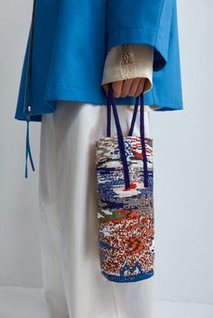 Women Community, Abstract Motifs, Upcycled Bag, Textured Cardigan, Textured Jacket, Fall 24, Gathered Dress, Fur Bag, Colorful Bags