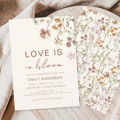 Budget Love is in Bloom Wildflower Bridal Shower Editable Template Love In Full Bloom, Wildflowers Garden, Love Is In Bloom, Boho Wedding Favours, Wildflower Bridal Shower, Feeling Of Love, Intimate Gathering, Bulk Wedding Favors