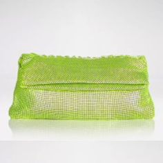 Bcbg Clutch Evening Hand Bag Neon Green New With Tag Dust Bag Included Bcbg Maxazria Metal Mesh Foldover Zip Closure Approximately 12x8x2in Green Clutch For Shopping, Green Evening Bag For Summer, Green Evening Bags, Green Chic Clutch For Shopping, Chic Green Clutch For Shopping, Pearl Clutch, Neon Bag, Studded Clutch, Sequin Clutch