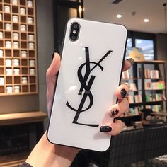 Sleek and Elegant YSL Phone Case for iPhone Iphone Collection, Ysl Fashion, Beats Pill, Luxury Iphone Cases, Playstation Portable, Xbox One Controller, Airpods Cases, Iphone Style, Glass Case