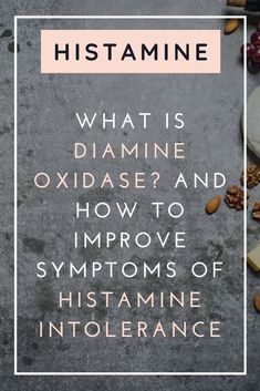 What is diamine oxidase?  Diamine oxidase is an enzyme produced in the gut to degrade histamine. The DAO enzyme is found in the intestinal lining and produces diamine oxidase. ​Diamine oxidase metabolizes extracellular histamine from food or histamine producing bacteria. A diamine oxidase enzyme supplement such as histamine block can be taken before meals to help with the breakdown of histamine from food.  #histamine #histamineintolerance #genetics Dao Enzyme, Diamine Oxidase, Leaky Gut Symptoms, Intestinal Cleanse