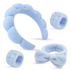 ATROCH Sponge Spa Headbands & Wristband Set，Headband Set for Washing BLUE Product Details Product Dimensions : 6.7 x 6.7 x 1.5 inches; 3.84 Ounces Item model number : MH-11101 Manufacturer : ATROCH Country of Origin : China Color: BLUE Age Range (Description): Adult Occasion: All Scenes Material: Fleece Fabric Type: Terry Cloth ✅【PRACTICAL SPA HEADBAND】The face washing headband is not only stylish but also practical. It can be used as a skincare headband to keep your hair in place and prevent it Skincare Headband, Face Wash Headband, Terry Cloth Headband, Makeup Headband, Washing Face, Spa Headband, Gift Sets For Women, Headband Styles