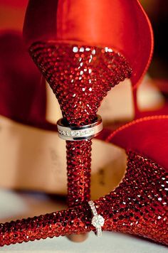 ♥ My Funny Valentine, Crystal Shoes, Red High, Red Aesthetic, Red Wedding, Red Shoes, Red Hot, Red Fashion