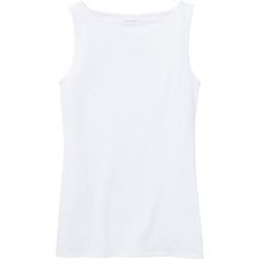 Women's No-Yank Boatneck Tank | Duluth Trading Company Classic Stretch Tank Top For Spring, Classic Stretch Summer Tops, Classic Stretch Tops For Summer, Classic Fitted Seamless Tops, Seamless Summer Top With Minimal Stretch, Seamless Minimal Stretch Summer Tops, Classic Stretch Solid Top, Classic Stretch Solid Color Tops, Seamless Tank Top With Minimal Stretch