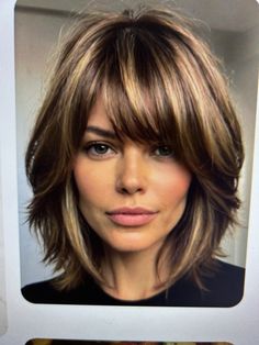 Bob Hairstyle With Highlights, Hair Above Shoulder Length, Hair For Heart Shaped Face, Choppy Bob Hairstyles Messy Lob, Blonde Layered Hair, Wispy Hair, Hair Curling Tutorial, Medium Hair Styles For Women