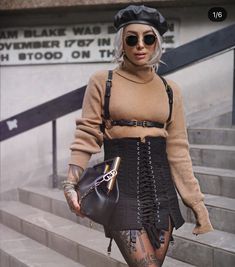 Sammi Jefcoate, Neutral Outfit Aesthetic, Neutral Outfit, Alternative Outfits, Fashion Fits, Edgy Outfits, Goth Fashion, Fashion Classy