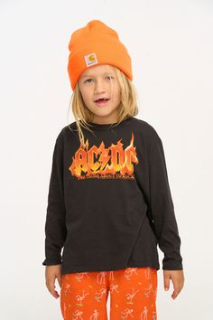 This boys' crew neck tee will have them "rockin' and rollin'"! Versatile enough for jeans and sneakers, this AC/DC themed Cloud Jersey Long Sleeve shirt will have them feeling like they're part of an arena singing "For Those About To Rock"! They'll look and feel like they just stepped off the stage! A must-have for any Rock Boys, Jersey Long Sleeve, Rock Tees, Boy Tees, Men Fits, Boys Long Sleeve, Rock Star, Black 7, Ac Dc