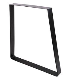 a black metal frame on a white background