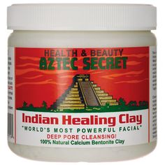 Aztec Secret Indian Healing Clay 1 lb Jar Tea Tree Face Mask, Aztec Clay Mask, Aztec Secret Indian Healing Clay, Calcium Bentonite Clay, Face Mask For Blackheads, Indian Healing Clay, Healing Clay, Bentonite Clay, Pore Cleansing