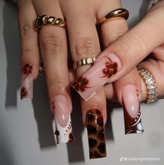 Braiding Nails, Squoval Nails Design, Nails Design Fall, Nails Tiktok, Squoval Nails, Casual Nails, Dope Nail Designs, Classy Acrylic Nails