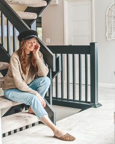 Our latest DIY project is finally ready to reveal! Today I'm sharing how we recently painted our staircase black and we are loving the results! Staircase Paint, Pan Seared Sea Bass, Bagel Sandwiches, Sesame Bagel