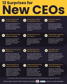 an info sheet describing the benefits of new ceos and how they can help them