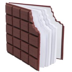 a stack of chocolate bars sitting on top of each other