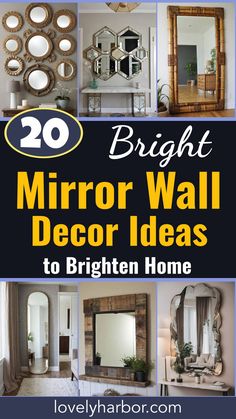 20 Mirror Wall Decor Ideas To Brighten Your Home