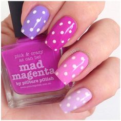 50 Unique Nail Art Ideas and Designs 2017 » EcstasyCoffee Christmas Fingernails, Fingernails Painted, Polka Dot Nail Art, Easter Nail Art, Dot Nail Art, Decoration Tips, Purple Nail