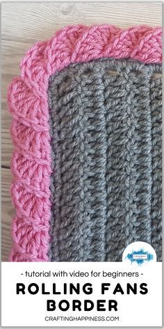 the crochet video for beginners rolling fans border