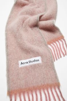 Acne Studios Pink Scarf, Acne Studios Scarf, Mohair Scarf, Willow Smith, Suit Jacket Dress, Leather Heeled Boots, Pink Scarves, Twilly, Wool Shawl