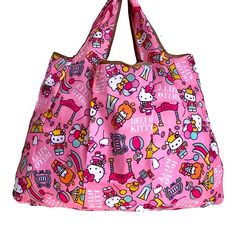 New Hello Kitty Tote Bag Material: Nylon Approx. 19.5” X 16” Comes In Matching Pouch Prices Are Firm Unless Bundled 20% Off Bundles With 2+ Items Discounted Shipping On All Orders All Orders Ship Within 2 Business Days New Items Added Each Week Packable Pink Shoulder Bag For Everyday Use, Pink Packable Shoulder Bag For Everyday Use, Multicolor Foldable Everyday Bags, Everyday Multicolor Foldable Bags, Pink Reusable Tote Bag, Pink Reusable Bag For Everyday Use, Pink Reusable Everyday Bags, Pink Packable Bags For Daily Use, Packable Pink Bags For Daily Use