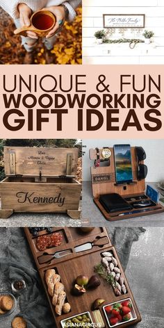 unique and fun woodworking gift ideas for the whole family to enjoy in their home