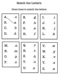 the letter worksheet for preschool to learn how to write letters and numbers with pictures