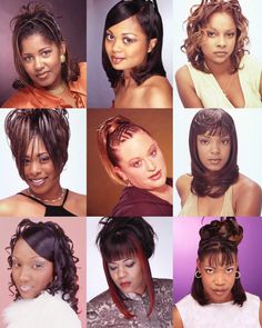 2003 Hairstyles, Photo Dump Black, 90's Hairstyles, Black Hair Styles, Urban Hairstyles, Instagram Photo Dump