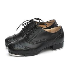 Unisex Category: Tap Shoes Style: Flats Color: Black Actual Heel Height: 0.98 inch (2.5cm) Upper Materials: Microfiber Leather Lining Materials: Real Leather Outsole Materials: Rubber Size Guide: 
 
 
 
 Dance Shoes Size Conversion Chart 
 
 
 For your reference only 
 Foot Length 
 
 
 US 
 UK 
 EUR 
 AU 
 CN 
 inch 
 cm 
 
 
 4-4.5 
 2-2.5 
 34 
 4.5 
 33 
 8.46 
 21.5 
 
 
 5 
 3 
 35 
 5 
 34 
 8.66 
 22 
 
 
 5.5 
 3.5 
 35.5 
 5.5 
 35 
 8.86 
 22.5 
 
 
 6 
 4 
 36 
 6 
 36 
 9.06 
 23 Tap Dance Shoes, Dance Store, Tap Dance, Shoe Size Conversion, Leather Flats, Mens Shoes Sneakers, Cow Leather, Tap Shoes, All Black Sneakers