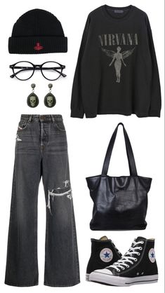 Tomboy Style Outfits, Baggy Pants, Tomboy Fashion, Really Cute Outfits, Edgy Outfits