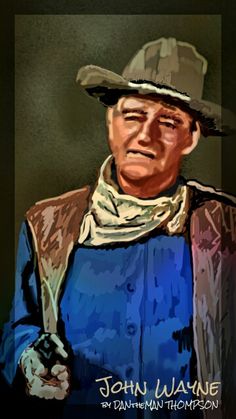 a painting of a man wearing a hat and vest