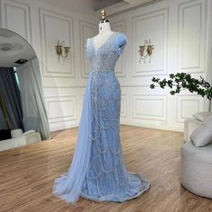 Arabic Dubai Lilac Mermaid with Overskirt Beaded Luxury Evening Dresses Gowns for Women Wedding Party 2024 Formal Parties, Mermaid Silhouette, Stunning Gowns, Event Dresses, Evening Wear, Timeless Elegance, Gowns Dresses, Wedding Party, Lilac