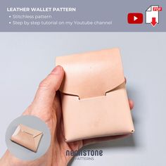 No Sew Wallet, Card Holder Template, Origami Wallet, Wallet Diy, Diy Leather Wallet, Sew Wallet, Leather Wallet Pattern, Leather Craft Patterns, Diy Wallet