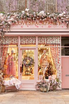 Love Shack Fancy, Boutique Interior, English House, West Village, Notting Hill, Store Front, English Countryside, Window Display, Cottage Core