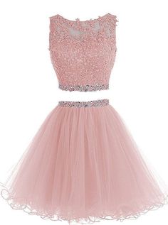 Dresses With Beading, Dama Dresses, Short Homecoming Dresses, Tulle Homecoming Dress, Short Prom Dresses, Beaded Prom Dress, Cute Prom Dresses