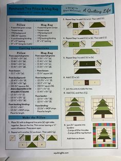 a poster with instructions for how to make a christmas tree