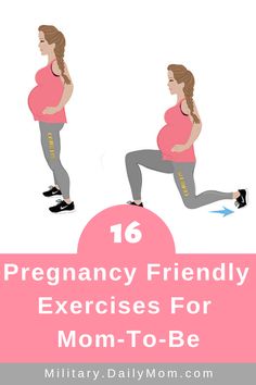 the pregnant woman is doing exercises for her baby to be