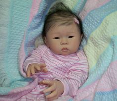 Asian Reborn Baby Dolls | Details about Reborn Asian Baby Girl~Mae~Sandy Faber Doll Pink Ootd